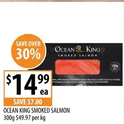 Supabarn Ocean king smoked salmon offer