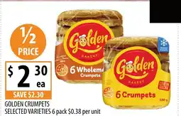 Supabarn Golden crumpets offer