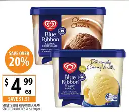 Supabarn STREETS BLUE RIBBON ICE CREAM offer
