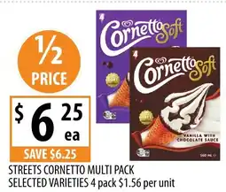 Supabarn Streets cornetto multi pack offer