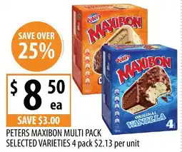 Supabarn PETERS MAXIBON MULTI PACK offer