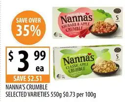 NANNA'S CRUMBLE