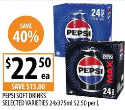 Supabarn Pepsi soft drinks offer