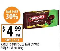 Supabarn Arnott's mint slice family pack offer