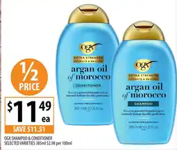 Supabarn Ogx shampoo & conditioner offer