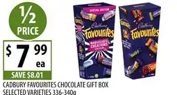 Supabarn Cadbury favourites chocolate gift box offer