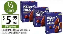 Supabarn Cadbury ice cream multi pack offer