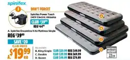 Anaconda Spinifex Power Touch 240V Electric Airpump offer