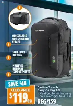 Anaconda Caribee Traveller Carry On Bag offer