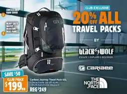 Anaconda Caribee Journey Travel Pack offer
