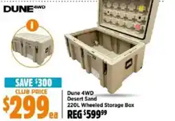 Anaconda Dune 4WD Desert Sand Wheeled Storage Box offer