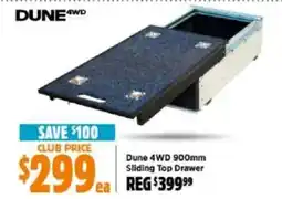 Anaconda Dune 4WD 900mm Sliding Top Drawer offer