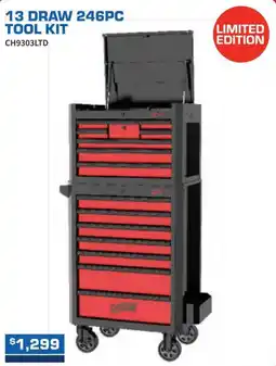 Burson Auto Parts 13 draw 246pc tool kit offer