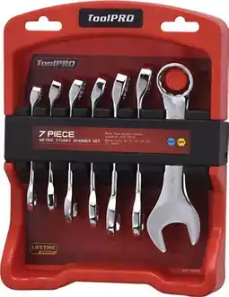 SuperCheap Auto ToolPRO 7 Pce Stubby Spanner Set offer