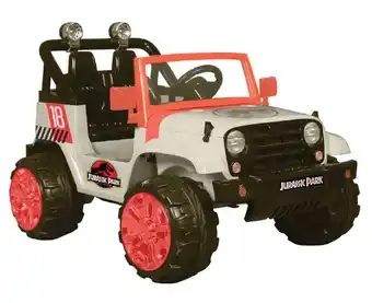 Mr Toys Jurassic world jeep 2 seater ride on offer