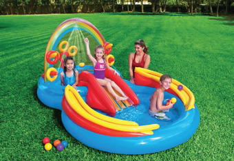 Mr Toys Intex rainbow ring play center offer