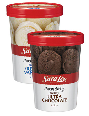 Drakes Sara lee ice cream 1lt offer