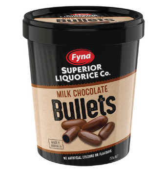 Drakes Fyna superior milk bullets or four flavour bullet mix 750g offer