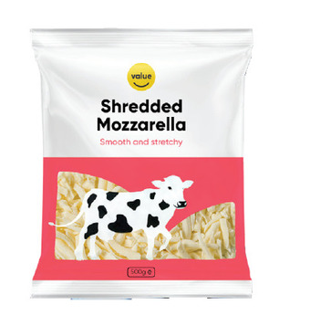 Drakes Value shredded mozzarella cheese 500g offer
