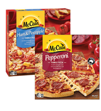 Drakes Mccain family pizza 490g - 500g offer