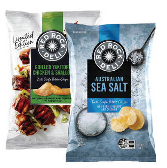 Drakes Red rock deli chips 150g-165g offer