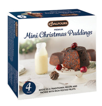 Drakes Balfours mini christmas pudding 4 pack 320g offer