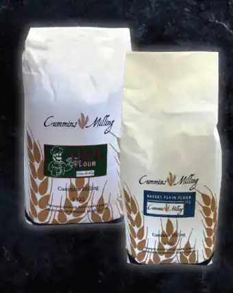 Drakes Cummins milling bakers plain, self raising or pizza flour 5kg offer