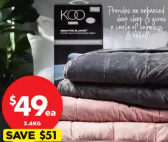Spotlight Koo Elite Weighted Blanket offer