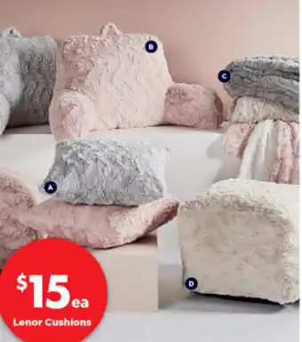 Spotlight Lenor Faux Fur Cushions offer