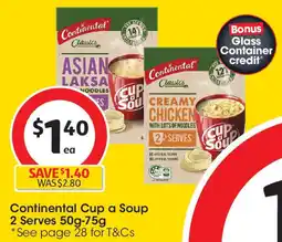 Coles Continental Cup a Soup offer