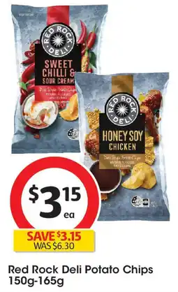 Coles Red Rock Deli Potato Chips offer