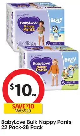 Coles BabyLove Bulk Nappy Pants offer