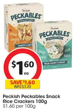 Coles Peckish Peckables Snack Rice Crackers offer