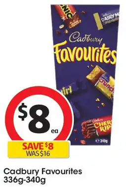 Coles Cadbury Favourites offer