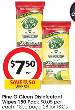 Coles Disinfectant Wipes offer