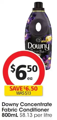 Coles Downy Concentrate Fabric Conditioner offer