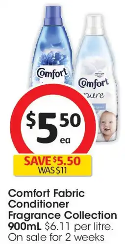 Coles Comfort Fabric Conditioner Fragrance Collection offer