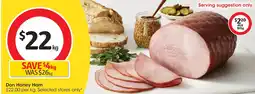 Coles Don Honey Ham offer