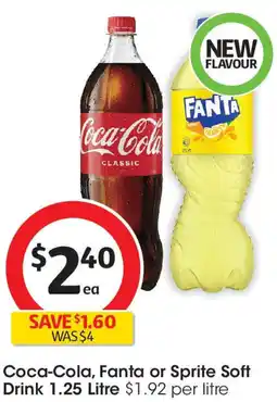 Coles Coca-Cola, Fanta or Sprite Soft Drink offer