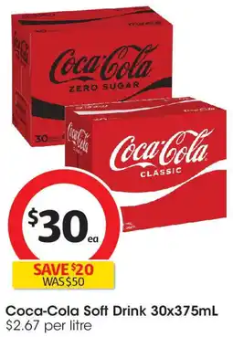 Coles Coca-Cola Soft Drink offer