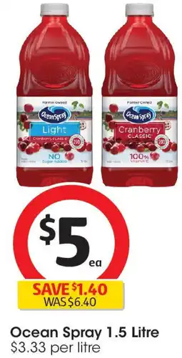 Coles Ocean Spray offer