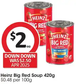 Coles Heinz Big Red Soup offer