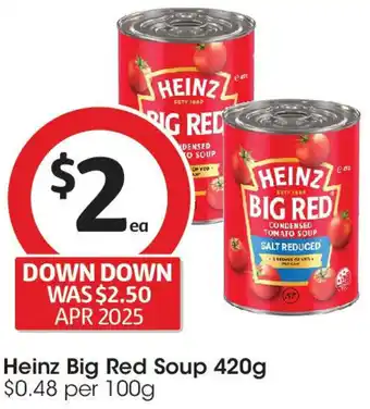 Coles Heinz Big Red Soup offer