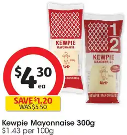 Coles Kewpie Mayonnaise offer
