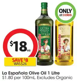 Coles La Española Olive Oil offer