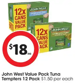 Coles John West Value Pack Tuna Tempters offer