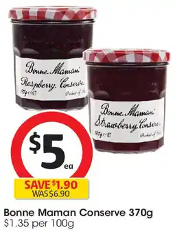 Coles Bonne Maman Conserve offer
