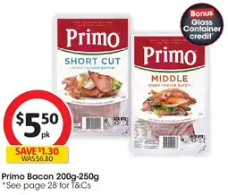 Coles Primo Bacon offer