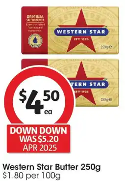 Coles Western Star Butter offer