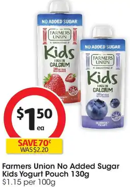 Coles Kids Yogurt Pouch offer